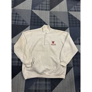 Vintage 80s NBA Micheal Jordan Era Chicago Bulls Grey Fleece‎ Mens Size XL